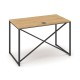 Stůl ProX 118 x 67 cm, s krytkou - Dub hamilton / grafit