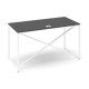 Stůl ProX 138 x 67 cm, s krytkou - Grafit / bílá