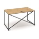 Stůl ProX 138 x 80 cm, s krytkou - Dub hamilton / grafit