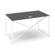 Stůl ProX 138 x 80 cm, s krytkou - Grafit / bílá