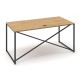 Stůl ProX 158 x 80 cm, s krytkou - Dub hamilton / grafit
