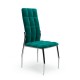 Jídelní židle Darwin  - Zelená / stříbrná
