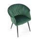 Jídelní židle Prescott - Zelená / černá