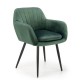Jídelní židle Shani  - Zelená / černá