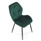 Jídelní židle Pelor - Zelená / černá