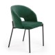 Jídelní židle Rao - Zelená / černá