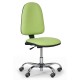 Pracovní židle Torino - chromový kříž - Zelená