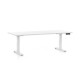 Výškově nastavitelný stůl OfficeTech D, 180 x 80 cm, bílá podnož - Bílá
