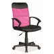 Kancelářská židle Polnaref - Černá / růžová