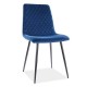 Jídelní židle Irys Velvet - Modrá / černá 