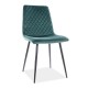Jídelní židle Irys Velvet - Zelená / černá