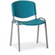 Plastová židle ISO - šedé nohy - Zelená