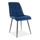 Jídelní židle Chic Velvet - Modrá