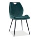 Jídelní židle Arco Velvet - Zelená / černá
