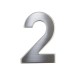Domovní číslo "2", RN.75L - Nerez