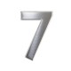 Domovní číslo "7", RN.75L - Nerez