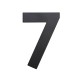 Domovní číslo "7", RN.75L - Černá