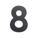 Domovní číslo "8", RN.75L - Černá
