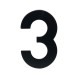 Domovní číslo "3", RN.95L - Černá