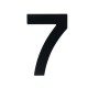 Domovní číslo "7", RN.95L - Černá