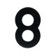 Domovní číslo "8", RN.95L - Černá