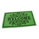 Textilní čisticí rohož Welcome Deco 33 x 58 x 0,3 cm - Zelená