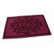 Textilní čisticí rohož Welcome Deco 45 x 75 x 0,3 cm - Fialová