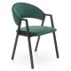 Jídelní židle Zayne - Zelená / černá