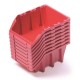 Sada 8 úložných boxů po 16 × 9,8 × 7 cm - Červená