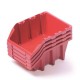 Sada 4 úložných boxů po 29,5 × 19,8 × 13,3 cm - Červená