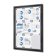 Interiérová uzamykatelná informační vitrína 9 x A4 - Antracit