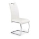 Jídelní židle Amalia - Bílá / stříbrná
