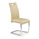 Jídelní židle Amalia - Béžová / stříbrná