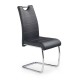 Jídelní židle Amalia - Černá / stříbrná