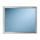 Zrcadlo v kovovém rámu (mat), 60 × 40 cm - Stříbrná