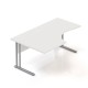 Ergonomický stůl Visio 160 x 100 cm, levý - Bílá