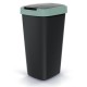 Odpadkový koš s barevným víkem, 25 l - Zelená / černá