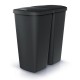 Odpadkový koš DUO černý, 45 l - Černá