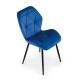 Jídelní židle Pelor - Modrá / černá 