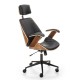 Kancelářská židle Ignazio - Černá / ořech