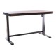Výškově nastavitelný stůl OfficeTech 2, 120 x 60 cm - Černá / mahagon
