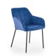 Jídelní židle Davos - Modrá / černá 