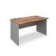 Stůl SimpleOffice 140 x 80 cm - Ořech vlašský / šedá