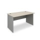Stůl SimpleOffice 140 x 80 cm - Dub světlý / šedá
