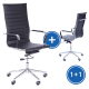 Kancelářská židle Prymus New 1 + 1 ZDARMA - Černá