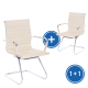 Konferenční židle Prymus K 1 + 1 ZDARMA - Krémová