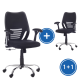 Kancelářská židle Santos 1 + 1 ZDARMA - Černá